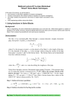 Mathcad Solve Block Techniques: Lecture Worksheet