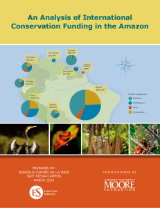 An Analysis of International Conservation Funding in the Amazon