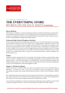 thE EVERythiNG StORE - The Investors Podcast