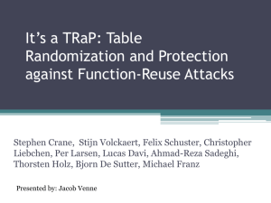 Table Randomization and Protection against Function