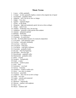 ITALIAN MUSICAL TERMS
