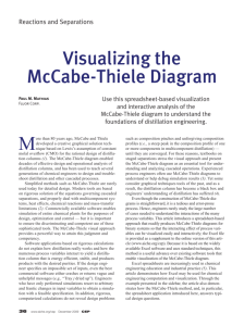 Visualizing the McCabe-Thiele Diagram