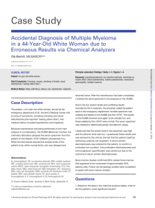 Accidental Diagnosis of Multiple Myeloma in a 44-Year