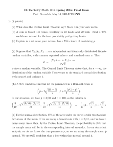 UC Berkeley Math 10B, Spring 2015: Final Exam Prof. Sturmfels