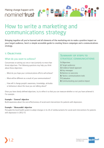 How to write a marketing and communications strategy