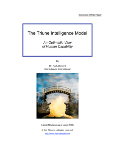 The Triune Intelligence Model
