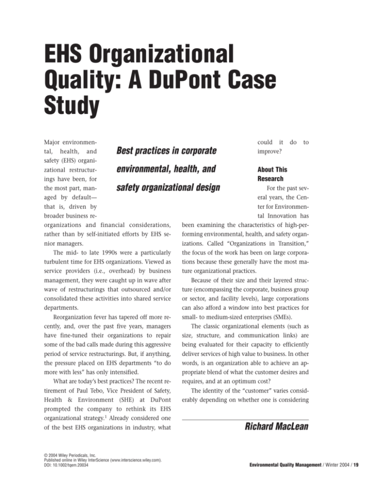 dupont case study solution