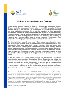 DuPont Cleaning Products Division