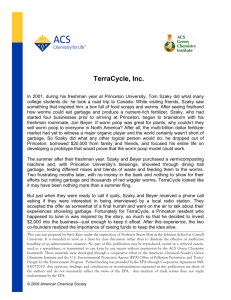 TerraCycle, Inc - American Chemical Society