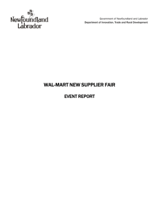 WAL-MART NEW SUPPLIER FAIR