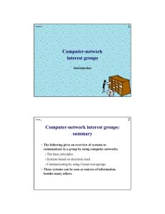 Computer-network interest groups