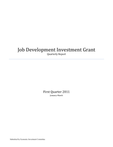 Job Development Investment Grant