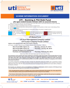 UTI – Banking & PSU Debt Fund