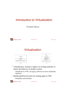 Intro to virtualization