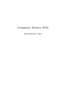 Computer Science 3724