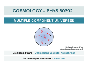 cosmology – phys 30392 - Jodrell Bank Centre for Astrophysics