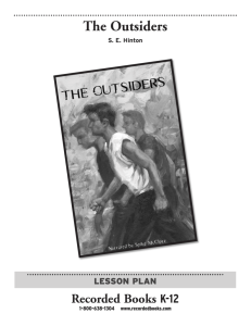 Lesson Plan — The Outsiders