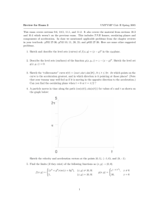 Review for Exam 2 UMTYMP Calc II Spring 2005 This exam covers