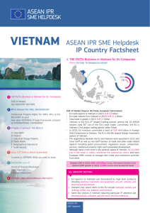 Vietnam Factsheet - Southeast Asia IPR SME Helpdesk