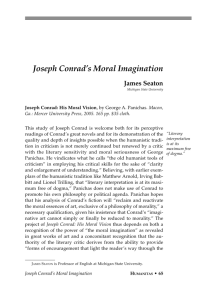 Joseph Conrad's Moral Imagination