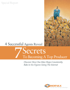 7 Secrets to Becoming a Top Producer