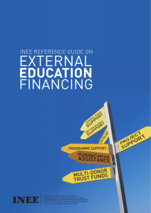 Reference Guide on External Education Financing