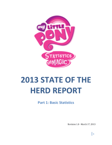 2013 STATE OF THE HERD REPORT