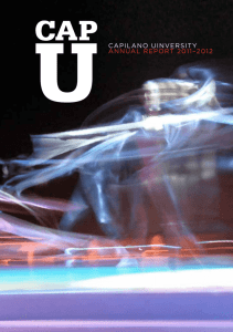 Capilano Uinversity annUal report 2011–2012