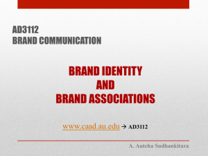 BRAND IDENTITY AND BRAND ASSOCIATIONS