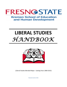 liberal studies handbook - California State University, Fresno