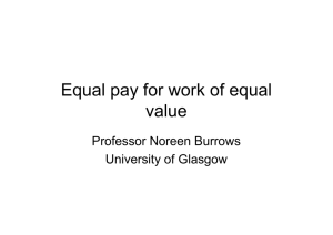 Equal pay for work of equal value - era