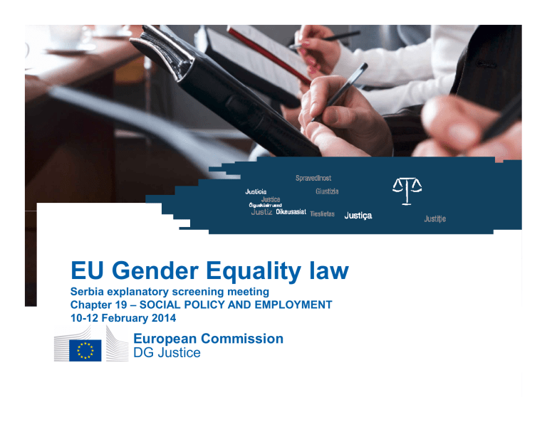 Eu Gender Equality Law