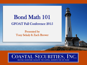 Bond Math 101 - GFOAT Fall Conference