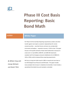 Basic Bond Math
