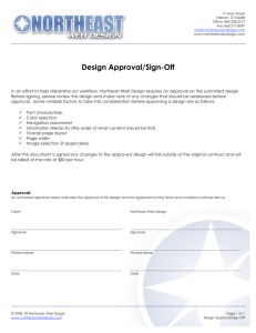Design Approval/Sign-Off