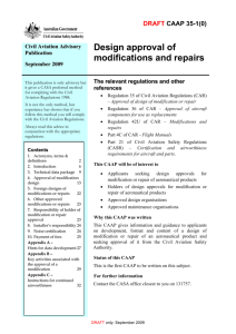 Design approval of modifications and repairs