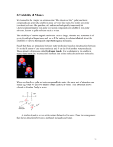 2.5 Solubility of Alkanes