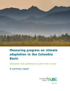 Measuring progress on climate adaptation in the Columbia Basin