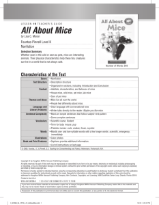 All About Mice - Houghton Mifflin Harcourt