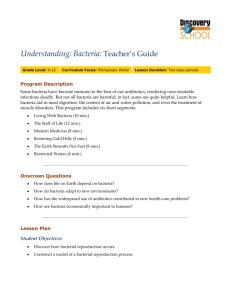 Understanding: Bacteria: Teacher's Guide