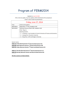 Program of FERM2014