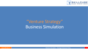 “Venture Strategy” Business Simulation