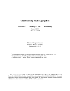 Understanding Route Aggregation