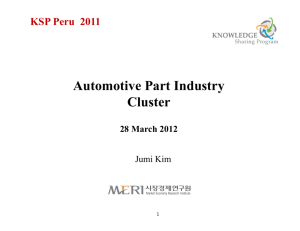 Automotive Part Industry Cluster