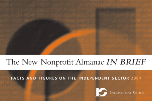 The New Nonprofit Almanac IN BRIEF