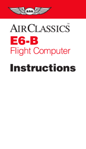 E6-B Flight Computer Instructions