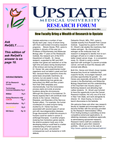 research forum - SUNY Upstate Medical University