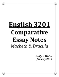 English 3201 - Study Guides