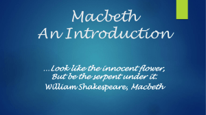 Macbeth An Introduction