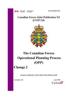 Canadian Forces Joint Publication 5.0